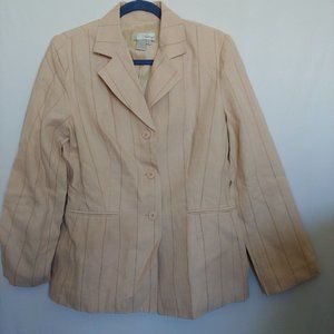 Spiegel 100% linen neutral blazer size 10